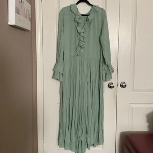 Romantic Green tea Free People Dress